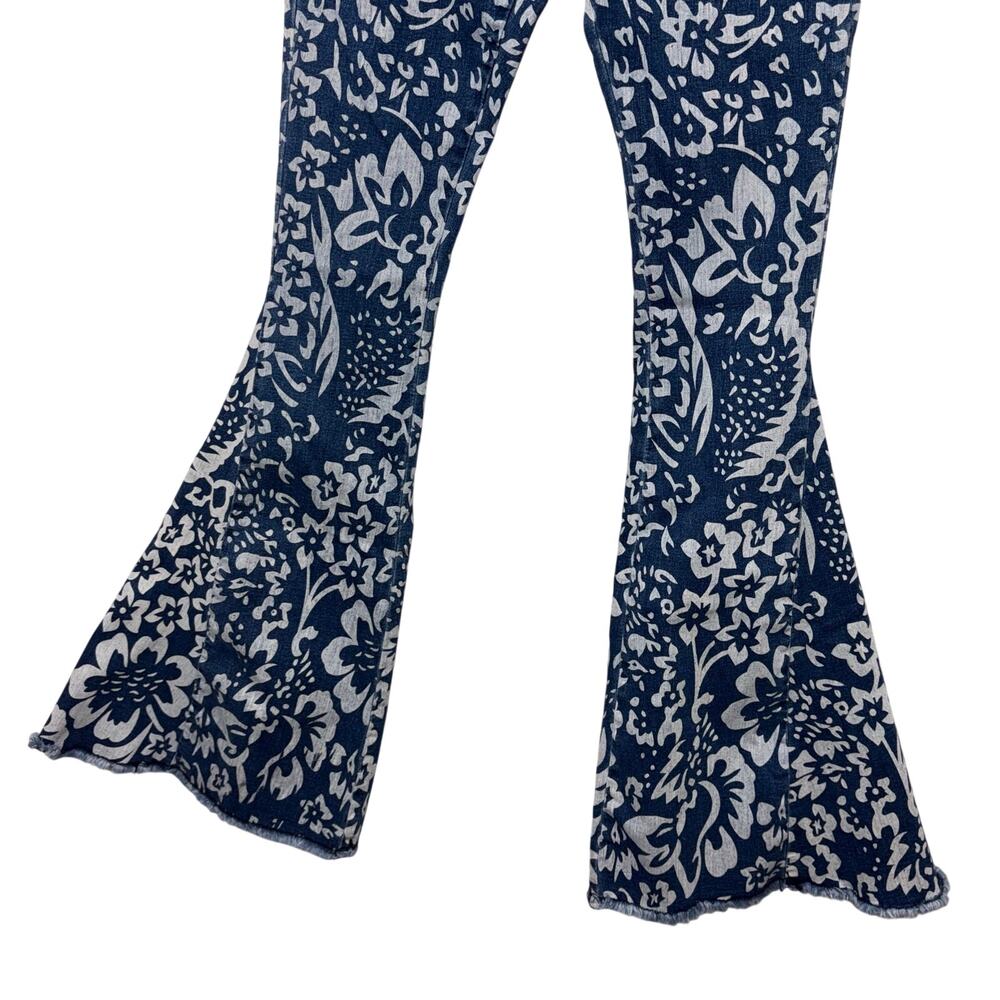 Saints & Hearts Western Cowgirl Wide Flare Stretch Denim Jeans Med - Picture 4 of 9